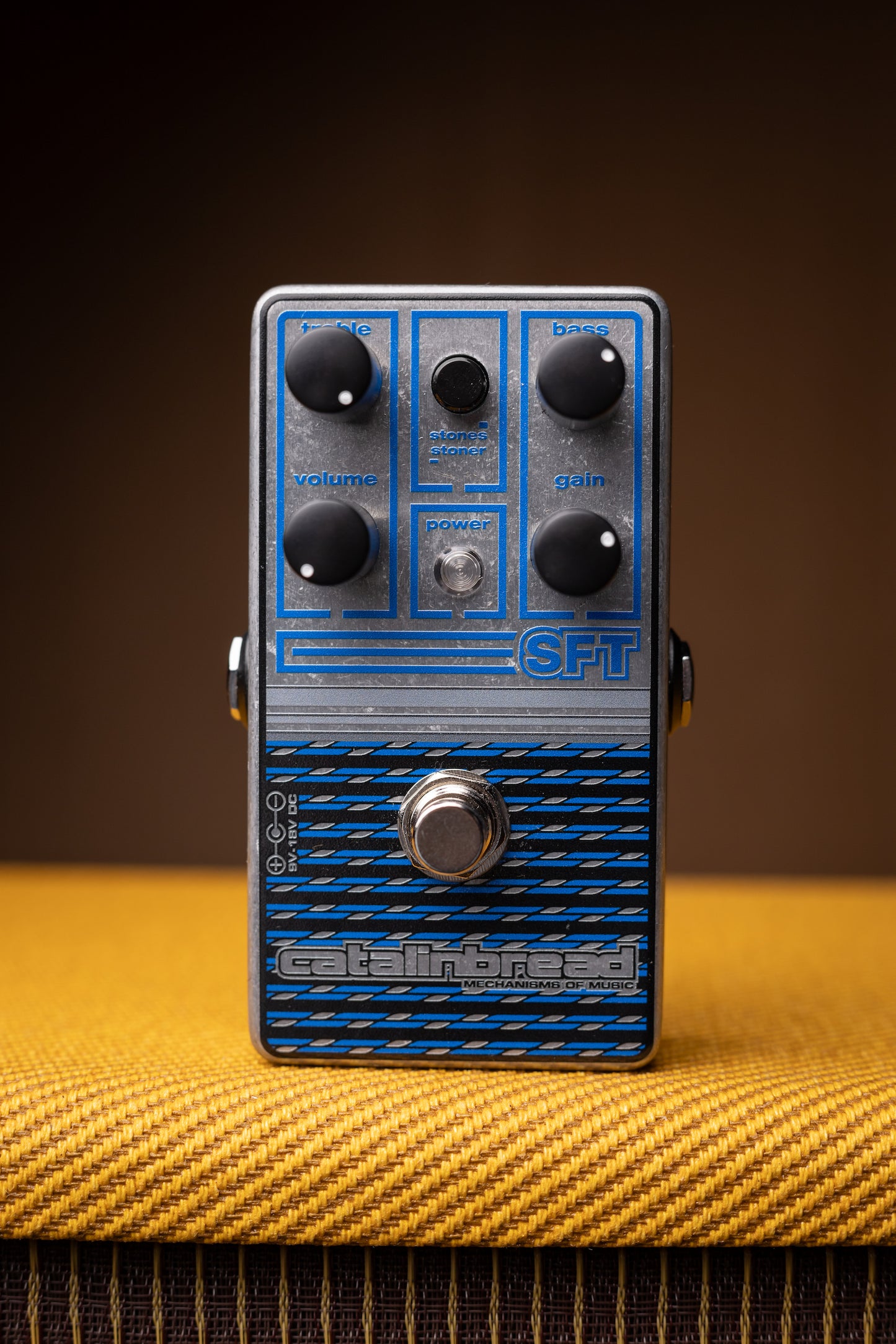 Catalinbread SFT Ampeg-Inspired Overdrive Effects Pedal Metallic Sapphire