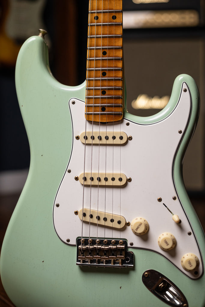 Fender Custom Shop Post Modern Stratocaster Journeyman Relic Electric Guitar - Aged Surf Green