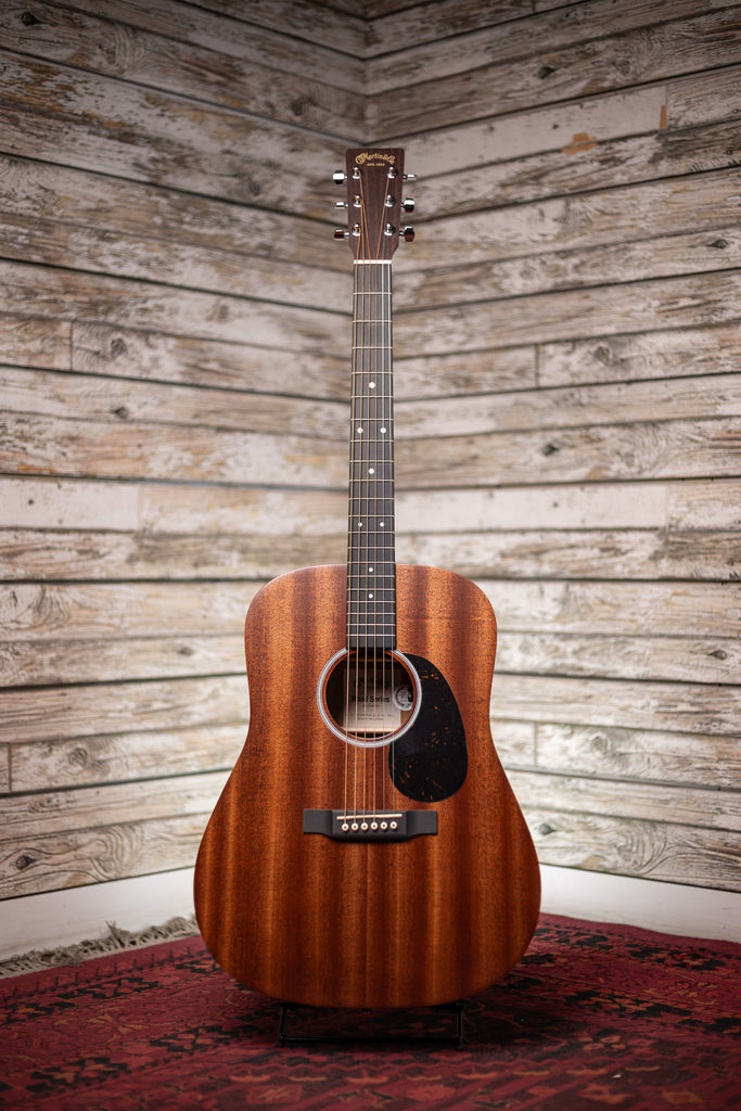 Martin D-10E Road Series Acoustic-Electric Guitar - Natural Sapele