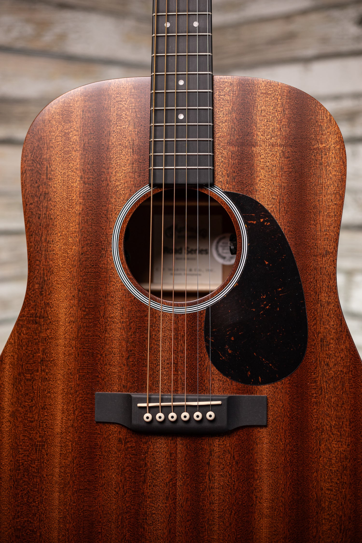 Martin D-10E Road Series Acoustic-Electric Guitar - Natural Sapele
