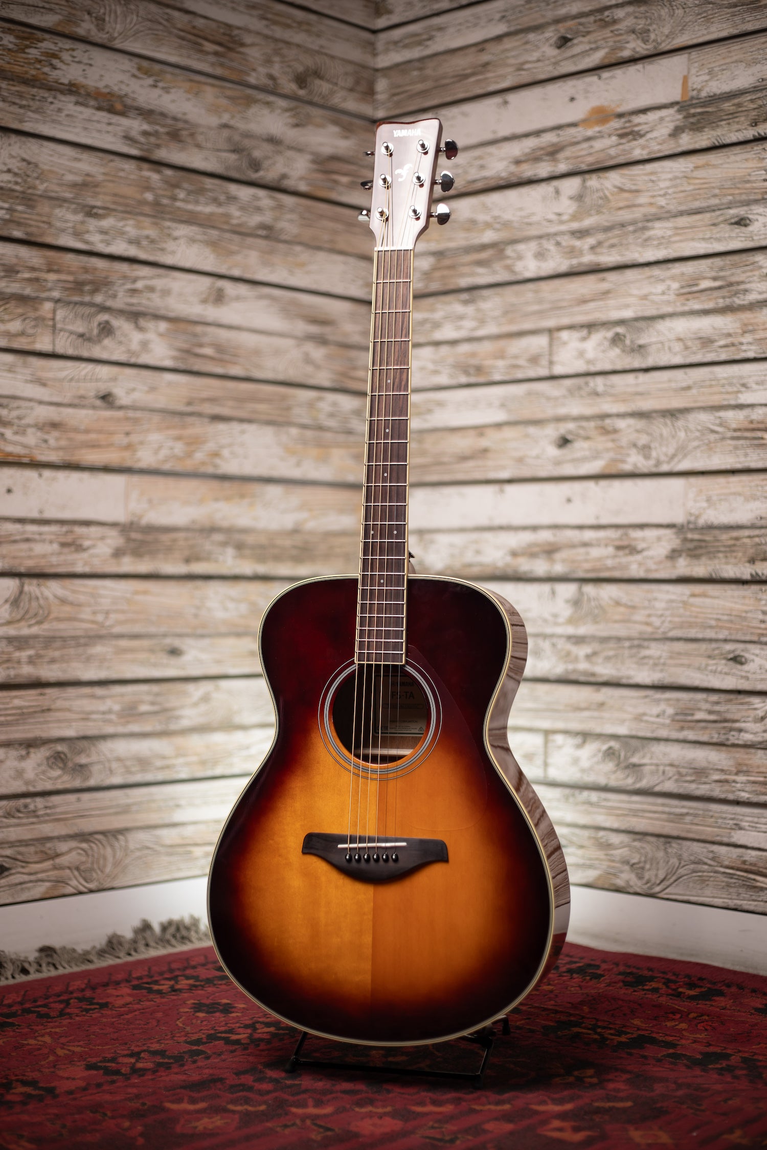 Yamaha FS-TA TransAcoustic Concert Acoustic Guitar - Brown Sunburst