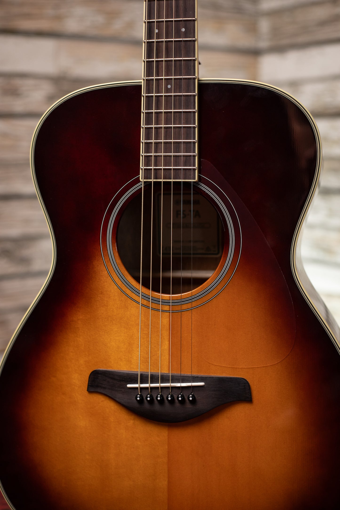 Yamaha FS-TA TransAcoustic Concert Acoustic Guitar - Brown Sunburst