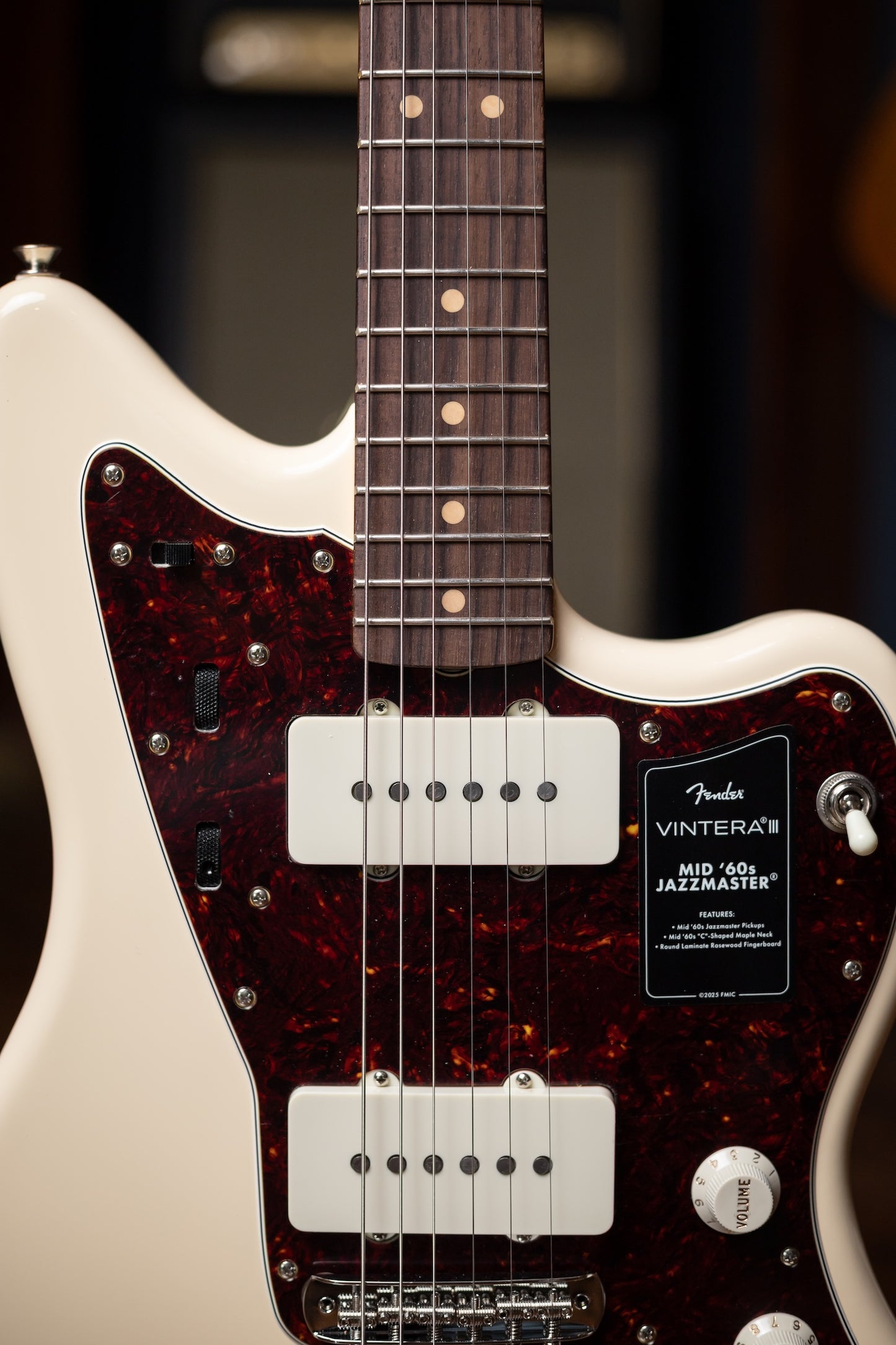 Fender Vintera® III Mid '60s Jazzmaster®, Rosewood Fingerboard Electric Guitar - Olympic White
