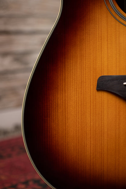 Yamaha FG-TA TransAcoustic Dreadnought Guitar - Brown Sunburst