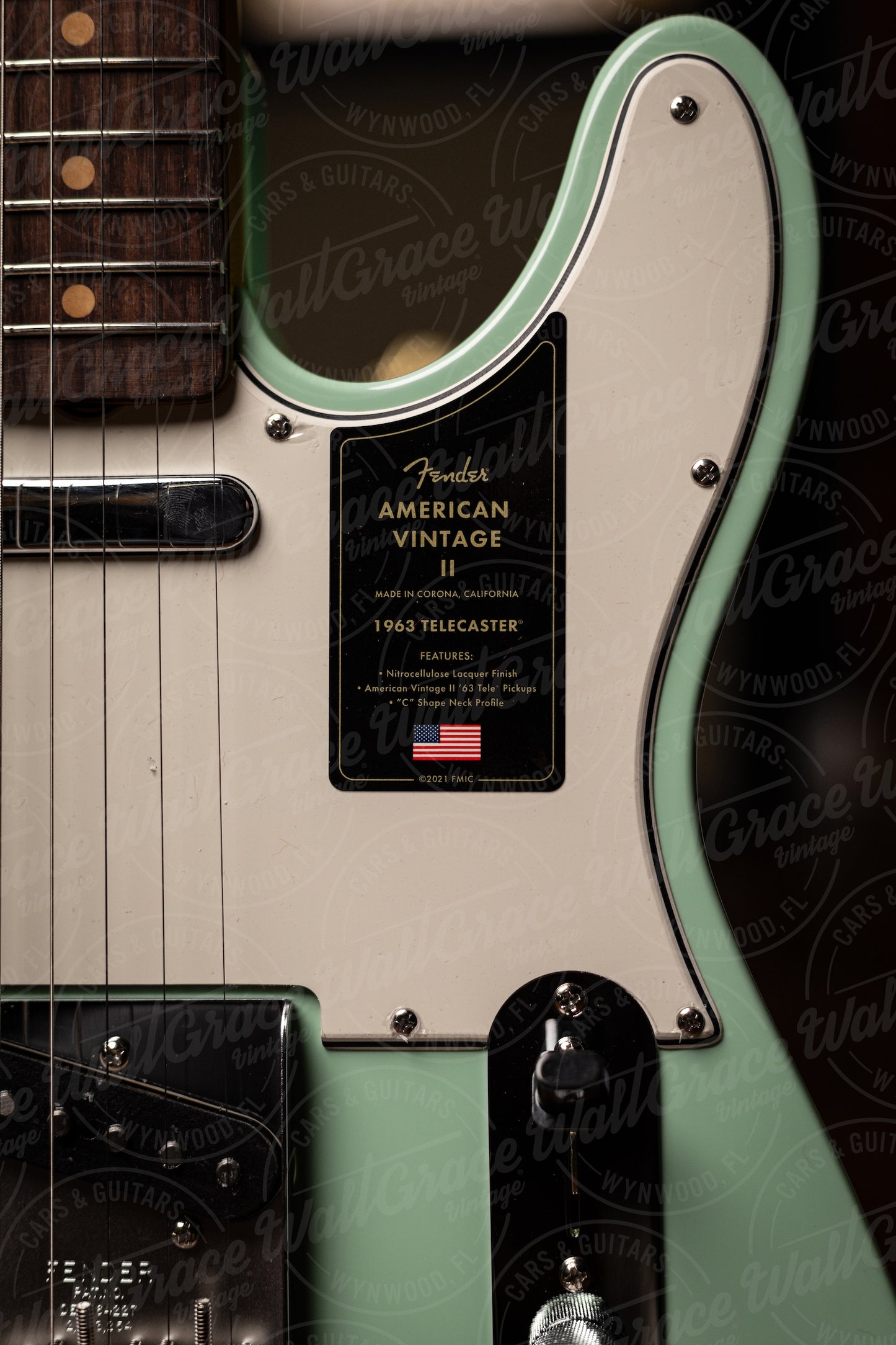 Fender American Vintage II 1963 Telecaster Electric Guitar - Surf Green