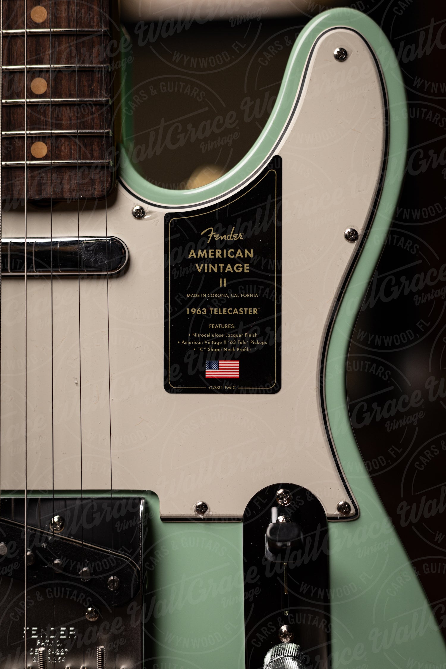 Fender American Vintage II 1963 Telecaster Electric Guitar - Surf Green