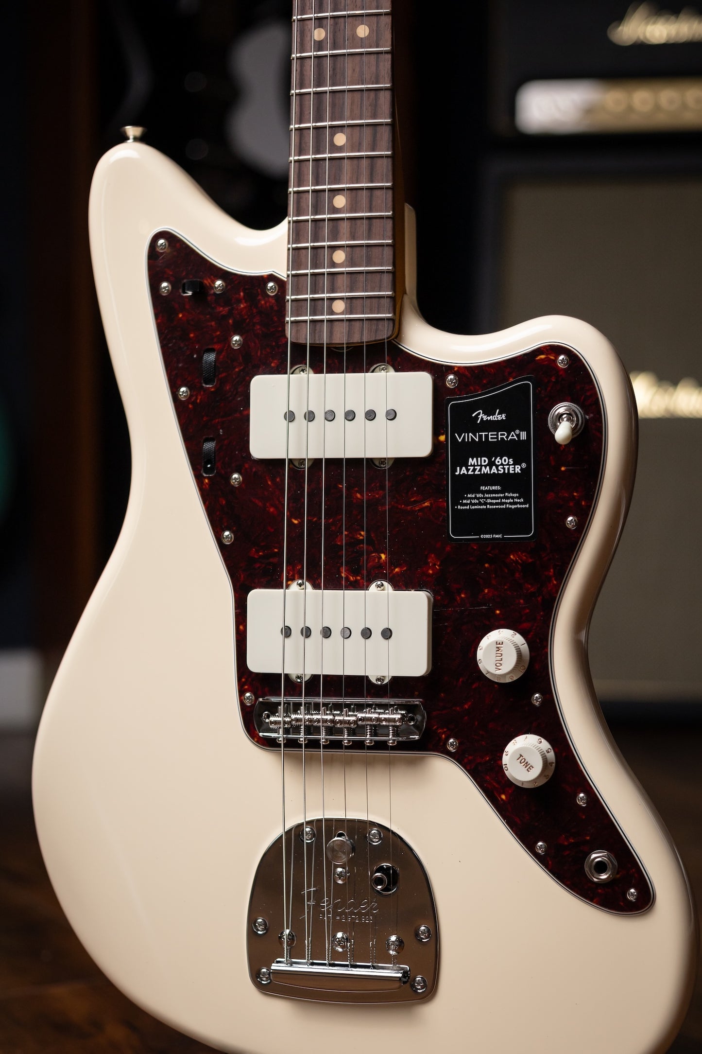 Fender Vintera® III Mid '60s Jazzmaster®, Rosewood Fingerboard Electric Guitar - Olympic White