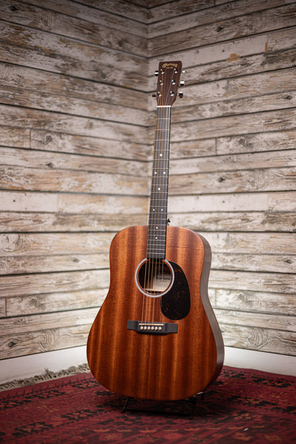 Martin D-10E Road Series Acoustic-Electric Guitar - Natural Sapele