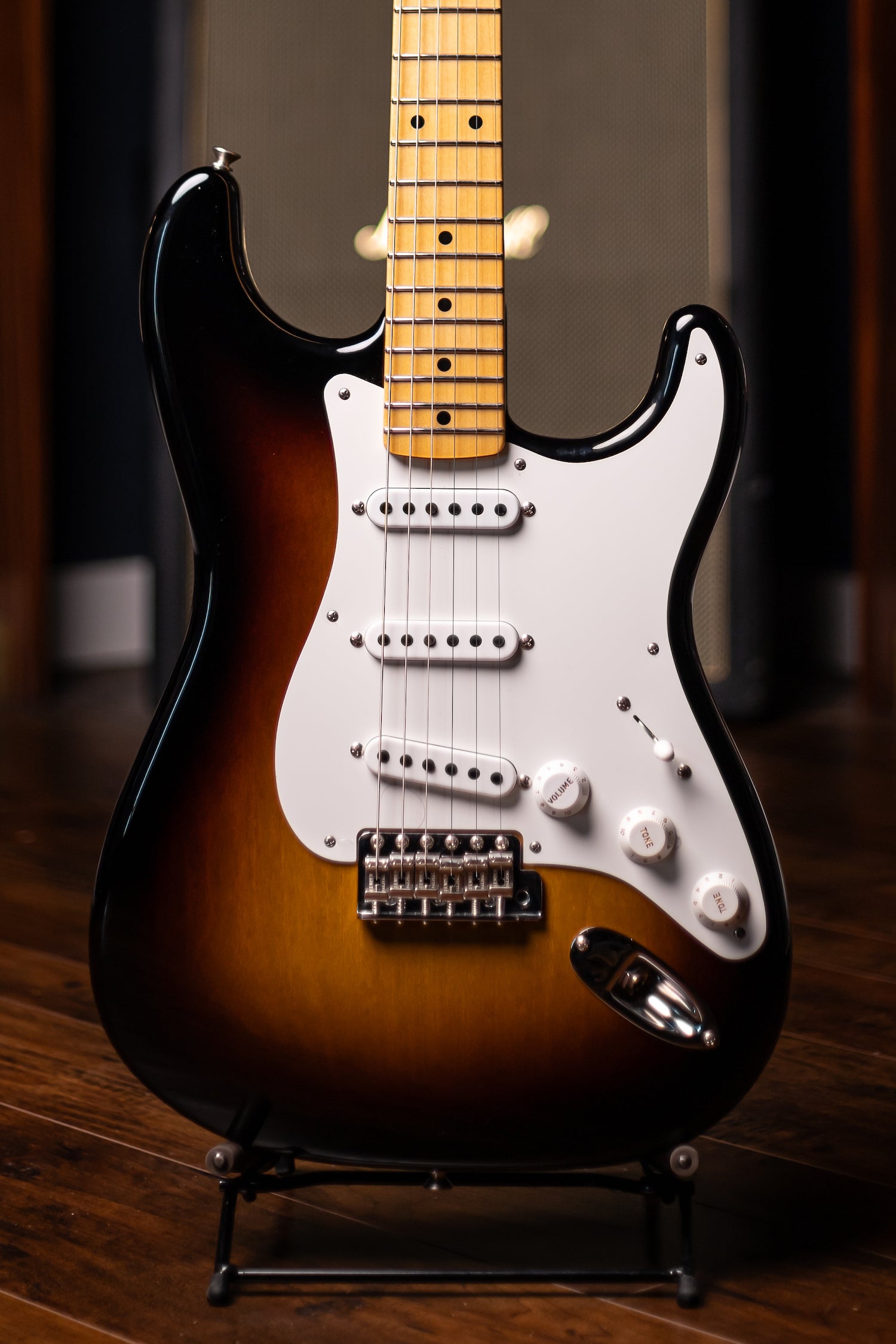 Fender Custom Shop Vintage Custom 1955 Stratocaster NOS Electric Guitar - Wide-Fade 2-Color Sunburst