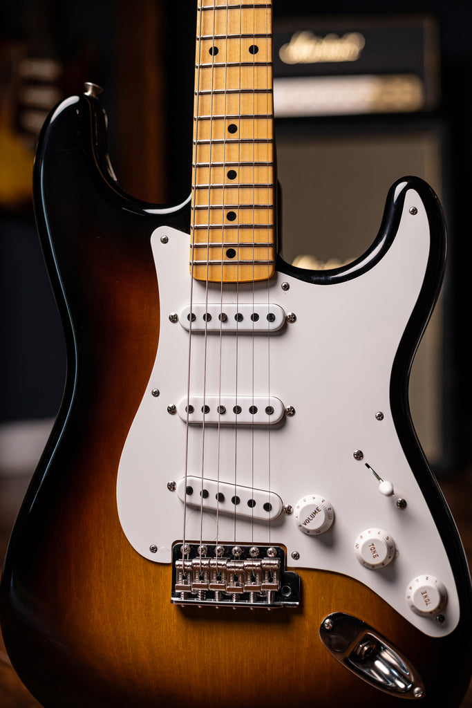 Fender Custom Shop Vintage Custom 1955 Stratocaster NOS Electric Guitar - Wide-Fade 2-Color Sunburst