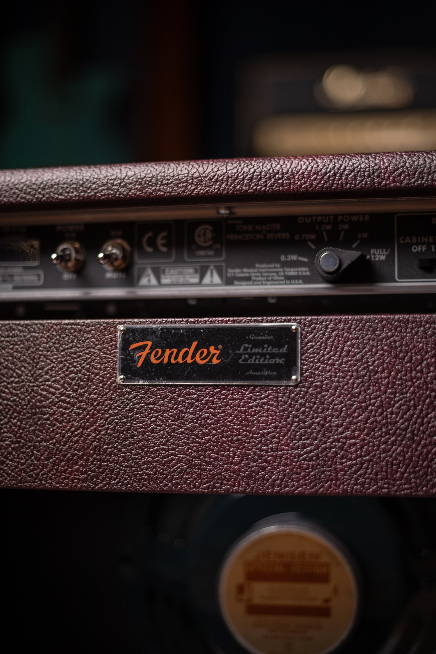 Fender FSR LTD Tone Master Princeton Reverb Combo Amp - Wine