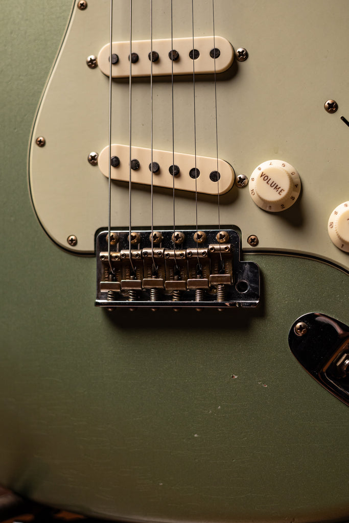 Fender Custom Shop 1959 Journeyman Stratocaster Electric Guitar - Faded Aged Sage Green Metallic