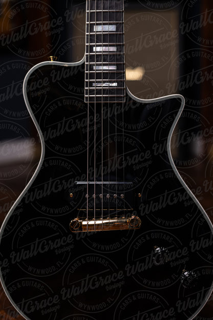 Pre-Order | Carneglia Stallion Custom P-90 Electric Guitar - Ebony