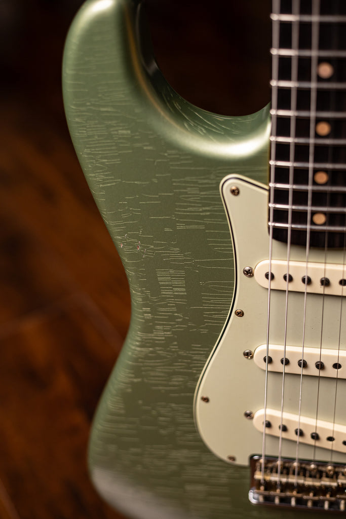 Fender Custom Shop 1959 Journeyman Stratocaster Electric Guitar - Faded Aged Sage Green Metallic