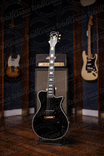 Pre-Order | Carneglia Stallion Custom P-90 Electric Guitar - Ebony