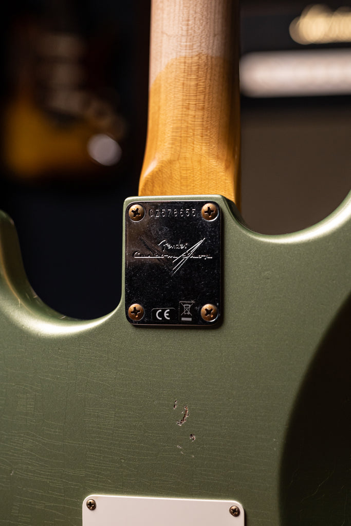 Fender Custom Shop 1959 Journeyman Stratocaster Electric Guitar - Faded Aged Sage Green Metallic