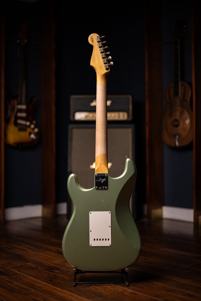 Fender Custom Shop 1959 Journeyman Stratocaster Electric Guitar - Faded Aged Sage Green Metallic