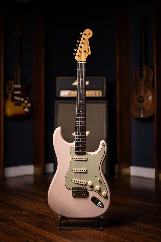 Fender Custom Shop 1959 Journeyman Stratocaster Electric Guitar - Super Faded Aged Shell Pink