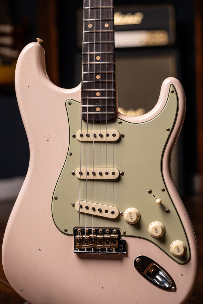 Fender Custom Shop 1959 Journeyman Stratocaster Electric Guitar - Super Faded Aged Shell Pink