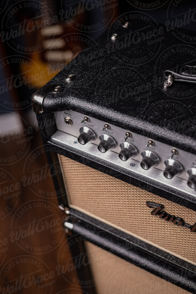 IN STOCK! Two-Rock Classic Reverb 100 Watt Head And 12-65B 2x12 Extension Cabinet - British Style Black, Elephant Tolex, Cane Grill, Silver Knobs