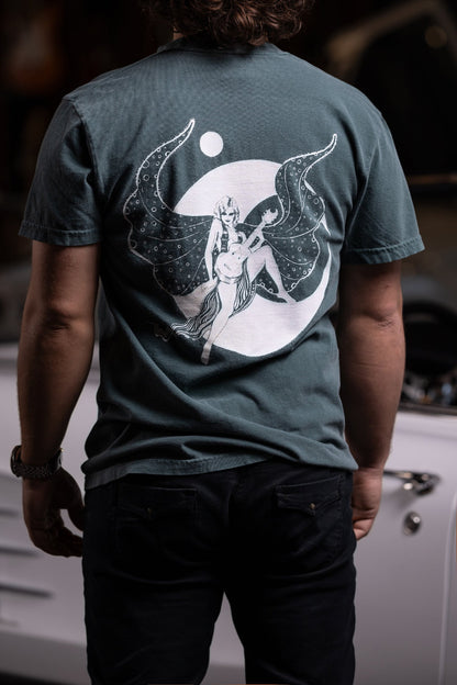 Walt Grace Vintage "Moon Girl" T-Shirt - Green