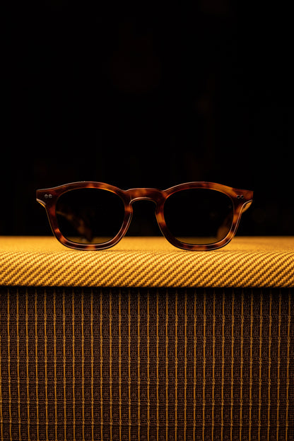 Johann Wolff Sunglasses - Carousel in Havana w/ Green Polar Lenses