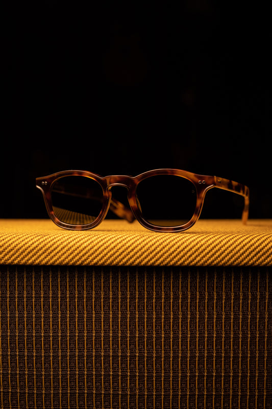 Johann Wolff Sunglasses - Carousel in Havana w/ Green Polar Lenses