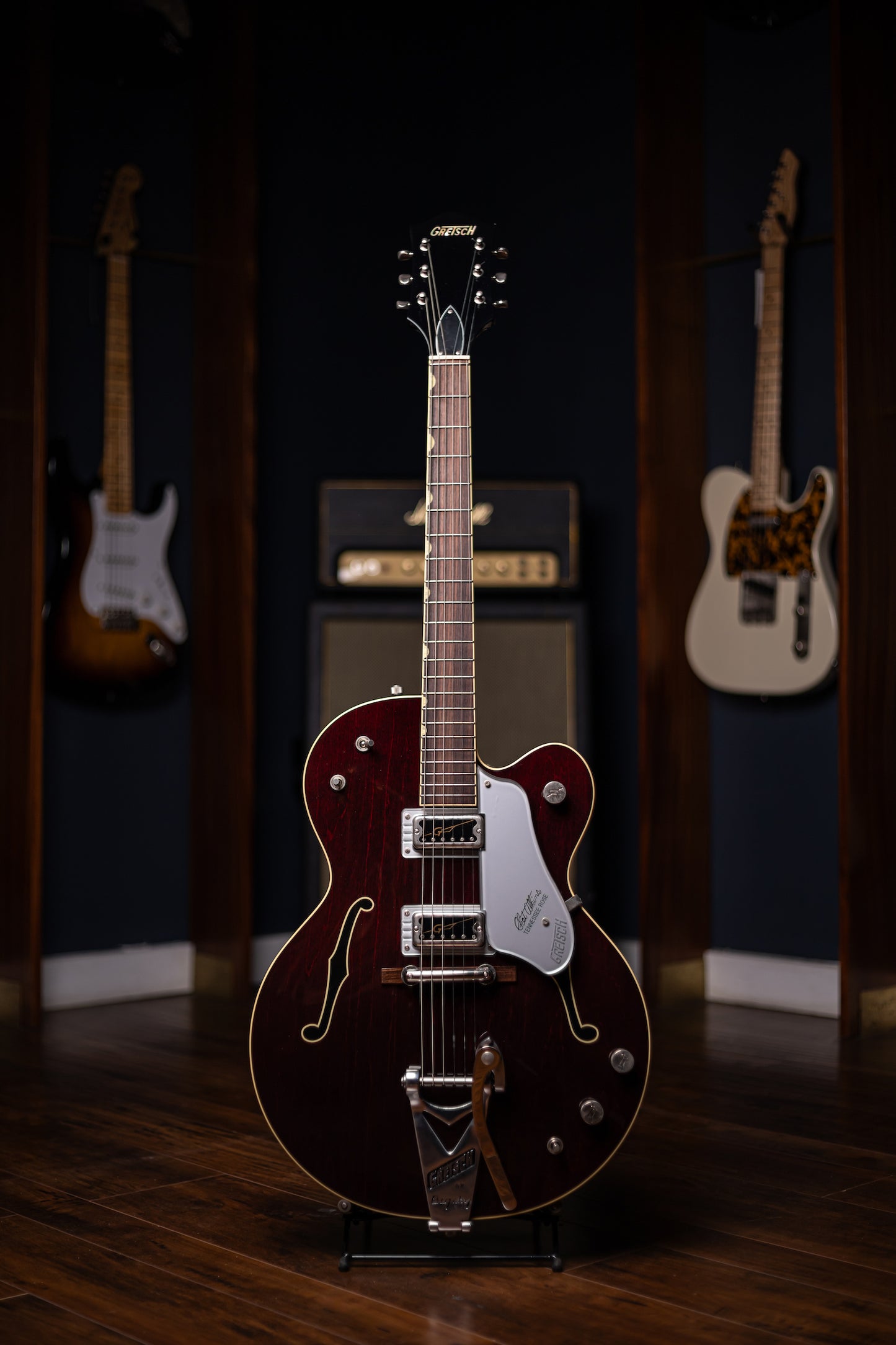 2018 Gretsch G6119-1962HT Chet Atkins Tennessee Rose HT Electric Guitar - Burgundy