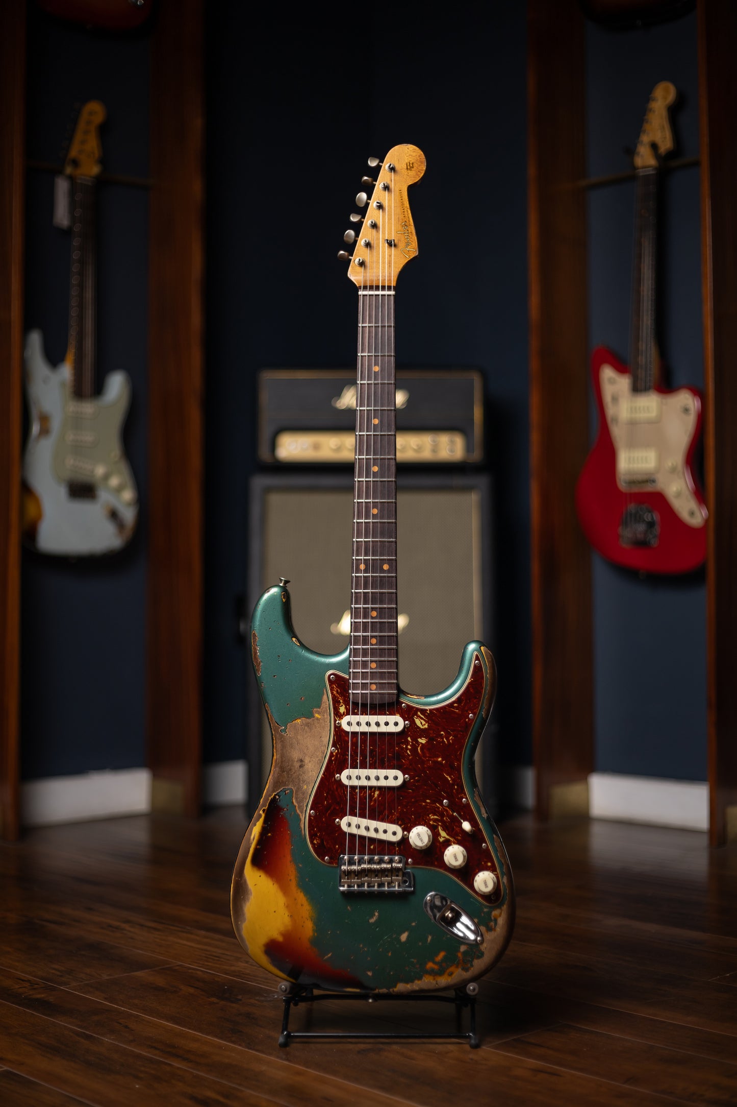 2024 Fender Custom Shop Limited Editon Roasted Maple ‘61 Stratocster Super Heavy Relic Electric Guitar - Sherwood Over Sunburst