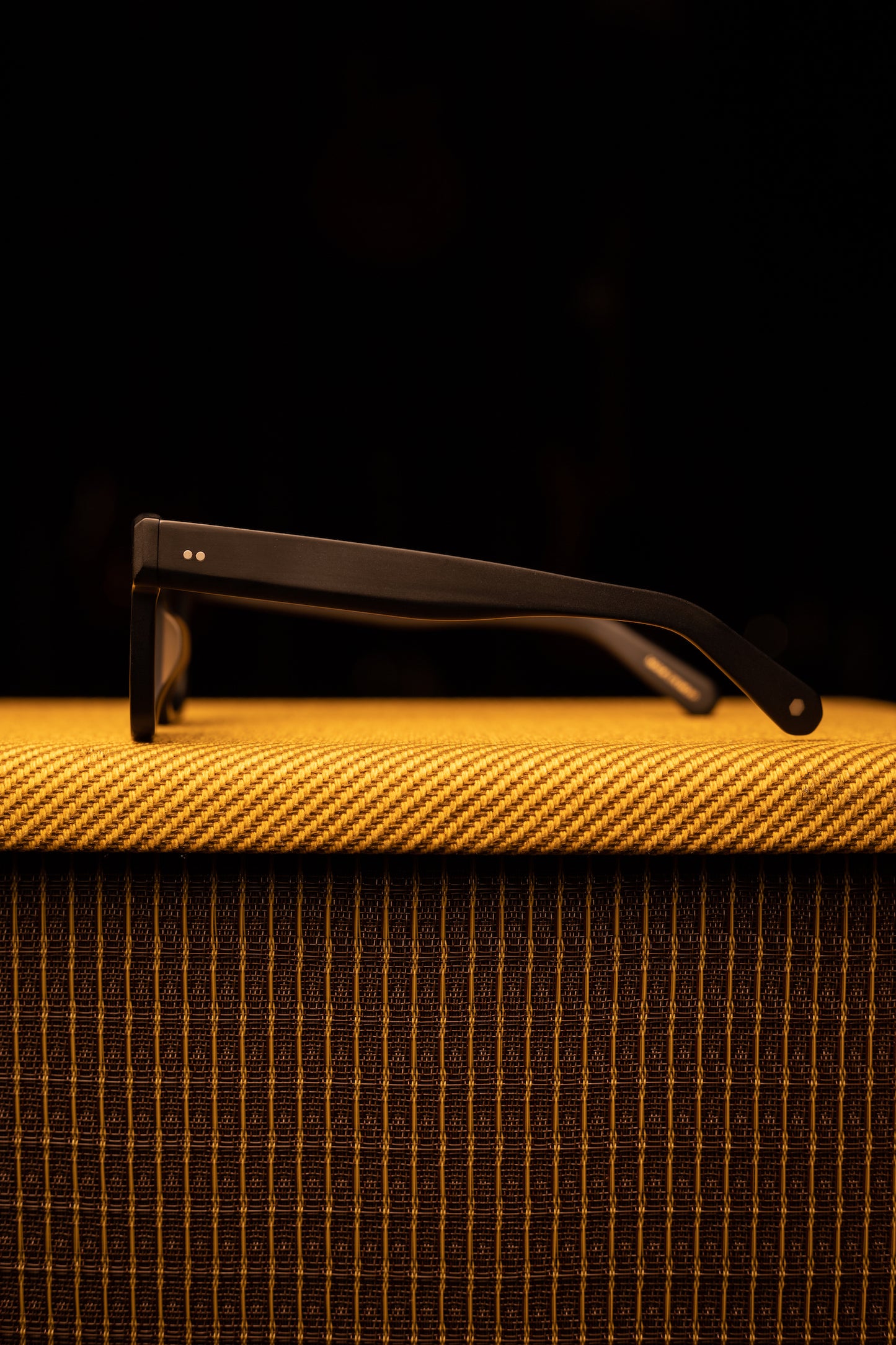 Johann Wolff Sunglasses - Anna in Matte Black w/ Green Polar Lenses
