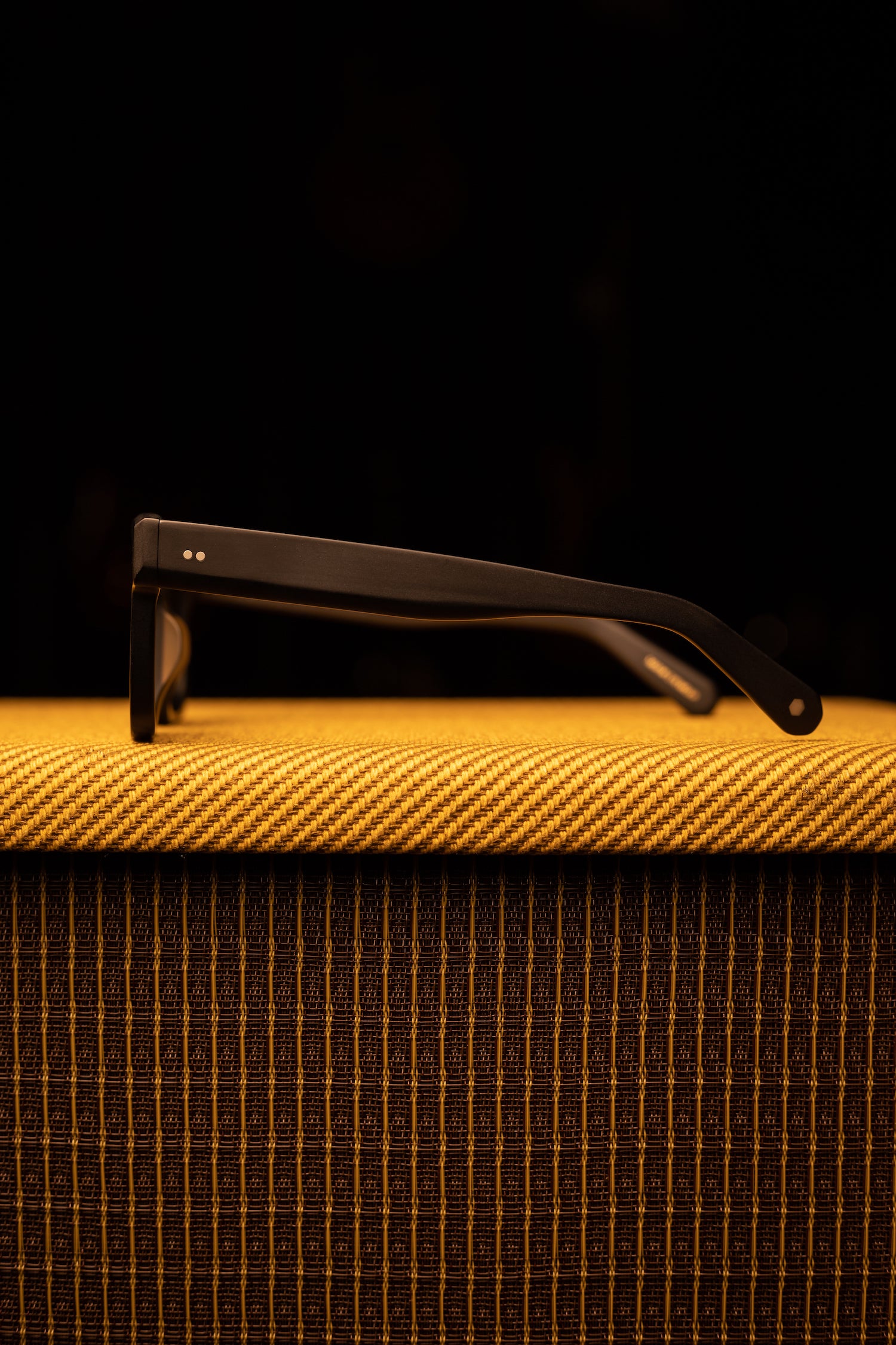 Johann Wolff Sunglasses - Anna in Matte Black w/ Green Polar Lenses