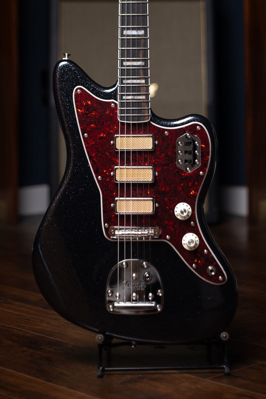 Fender Limited Edition Gold Foil Series Jazzmaster - Black Sparkle