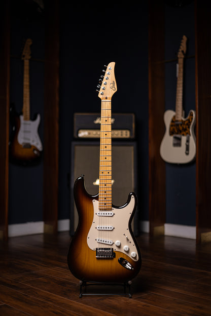 2003 Suhr Classic S Ash with Maple Frertboard Electric Guitar - Sunburst