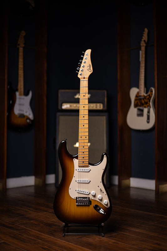 2003 Suhr Classic S Ash with Maple Frertboard Electric Guitar - Sunburst
