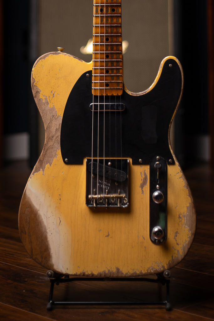 Fender Custom Shop 1951 Nocaster Super Heavy Relic Telecaster Electric Guitar - Super Faded Aged Nocaster Blonde