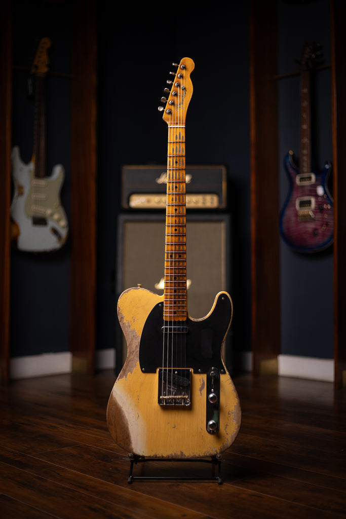 Fender Custom Shop 1951 Nocaster Super Heavy Relic Telecaster Electric Guitar - Super Faded Aged Nocaster Blonde