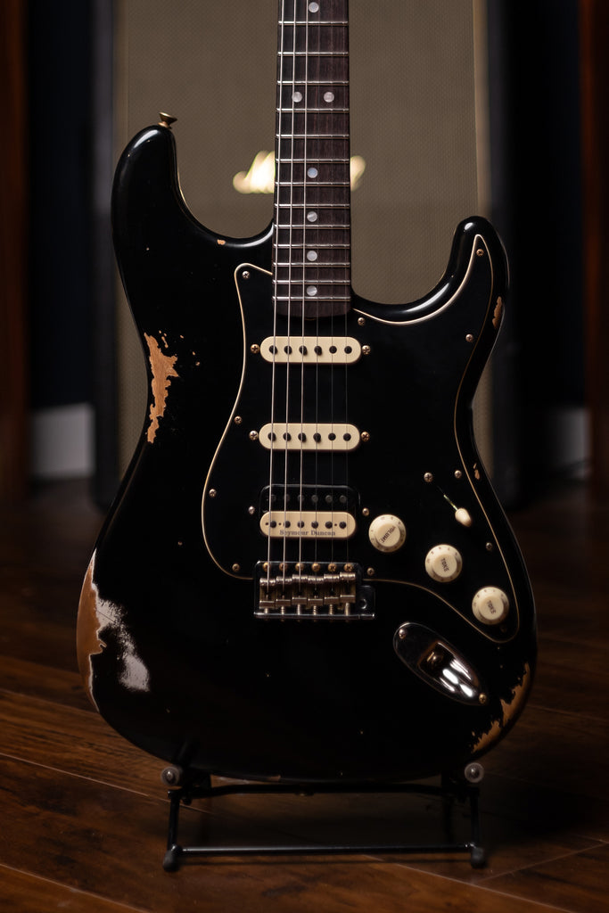 Fender Custom Shop Limited Edition 1967 HSS Stratocaster Relic Electric Guitar - Aged Black