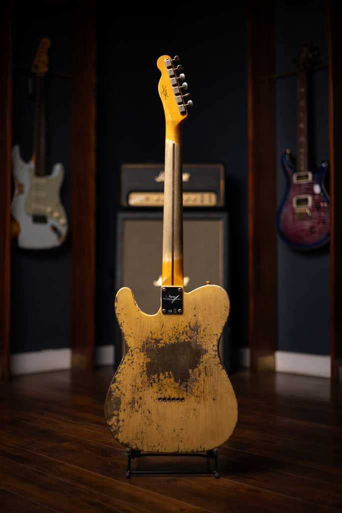 Fender 1954 Telecaster Super Heavy Relic Electric Guitar - Super Faded Aged Nocaster Blonde