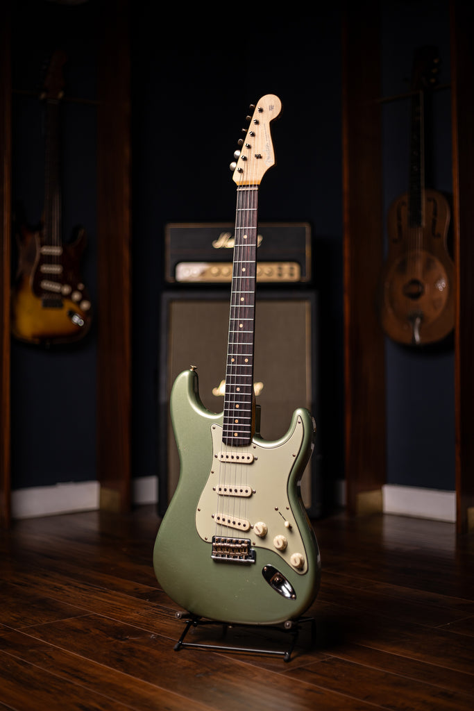 Fender Custom Shop 1959 Journeyman Stratocaster Electric Guitar - Faded Aged Sage Green Metallic