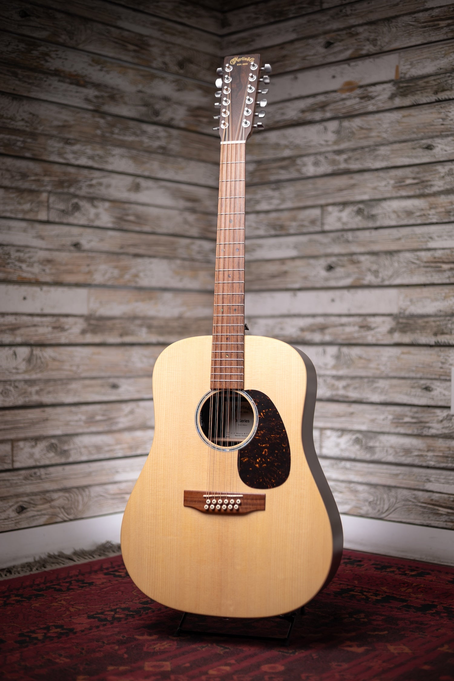 Martin D-X2E 12-String Acoustic-Electric Guitar - Brazilian Rosewood Pattern