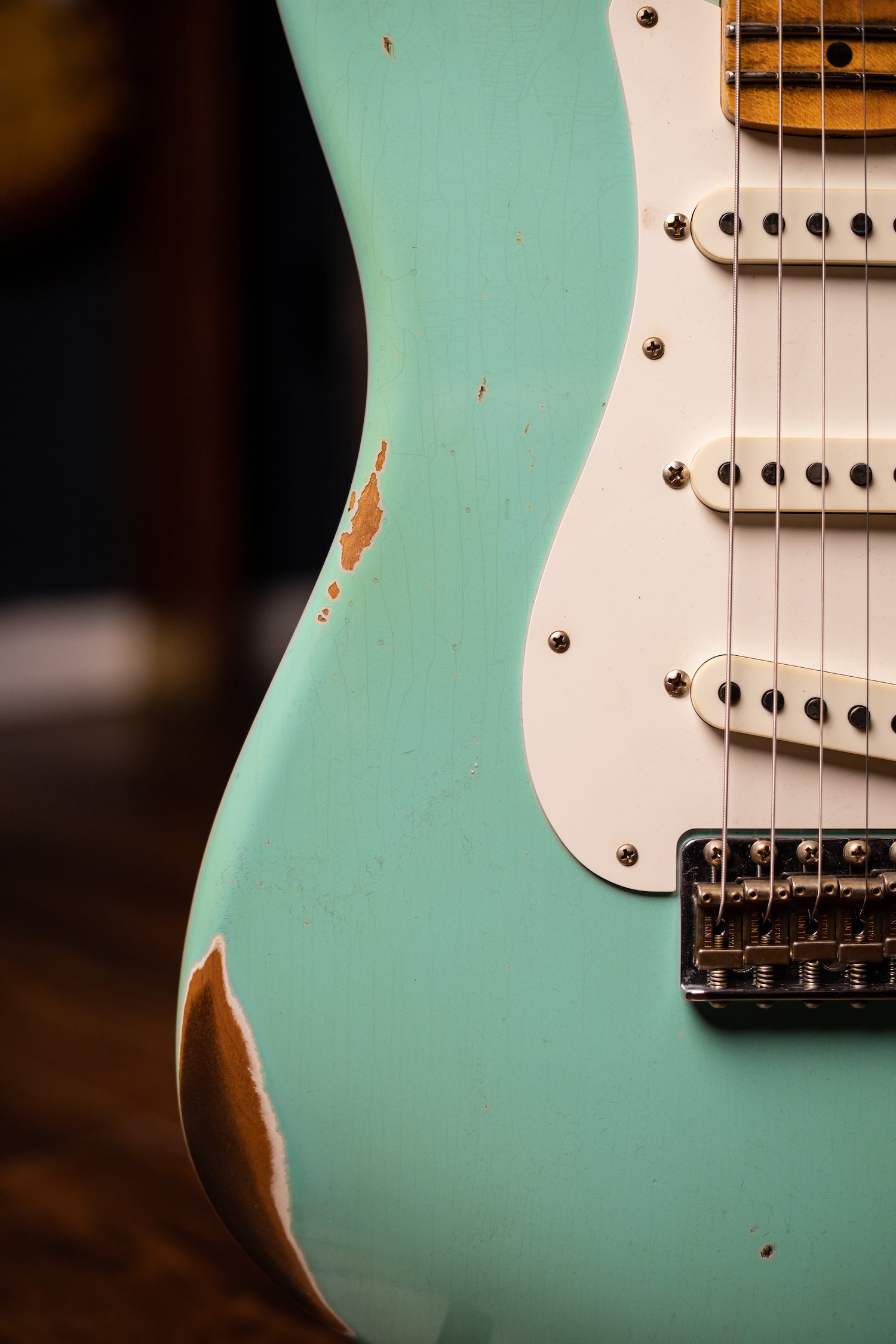 Fender Custom Shop Limited-Edition Fat '50s Stratocaster Relic Electric Guitar - Super Faded Aged Sea Foam Green