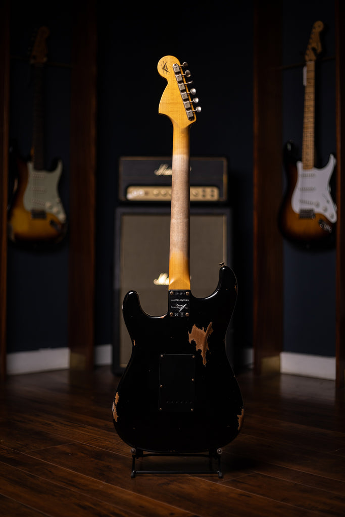 Fender Custom Shop Limited Edition 1967 HSS Stratocaster Relic Electric Guitar - Aged Black