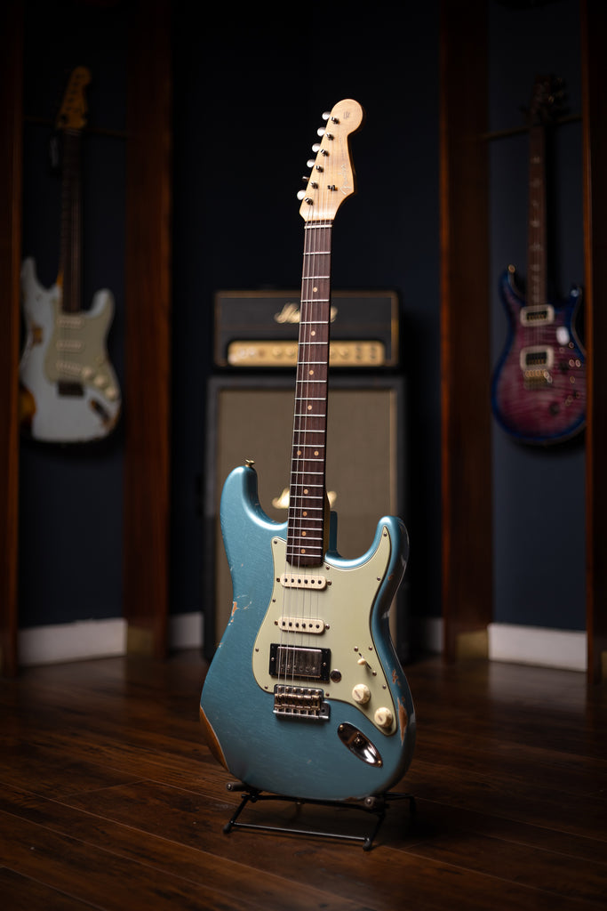 Fender Limited Edition '59 Stratocaster HSS Relic Electric Guitar - Daphne Blue Metallic