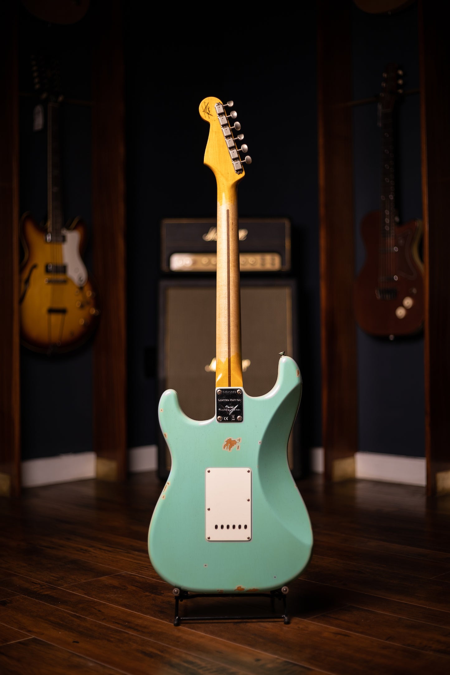 Fender Custom Shop Limited-Edition Fat '50s Stratocaster Relic Electric Guitar - Super Faded Aged Sea Foam Green