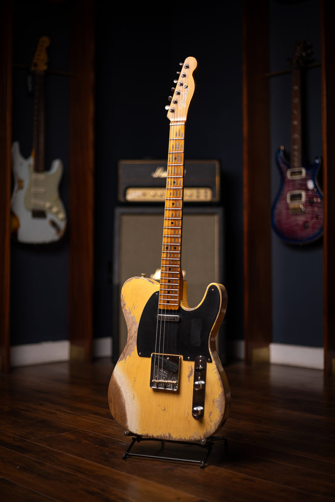 Fender Custom Shop 1951 Nocaster Super Heavy Relic Telecaster Electric Guitar - Super Faded Aged Nocaster Blonde