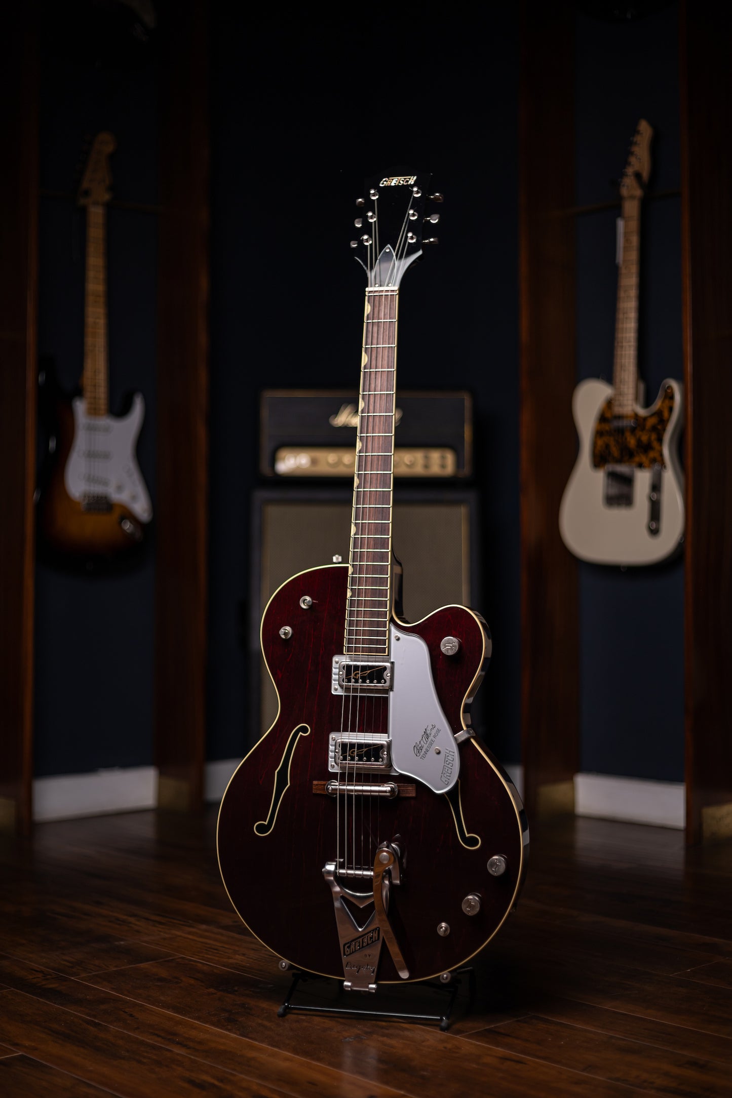2018 Gretsch G6119-1962HT Chet Atkins Tennessee Rose HT Electric Guitar - Burgundy