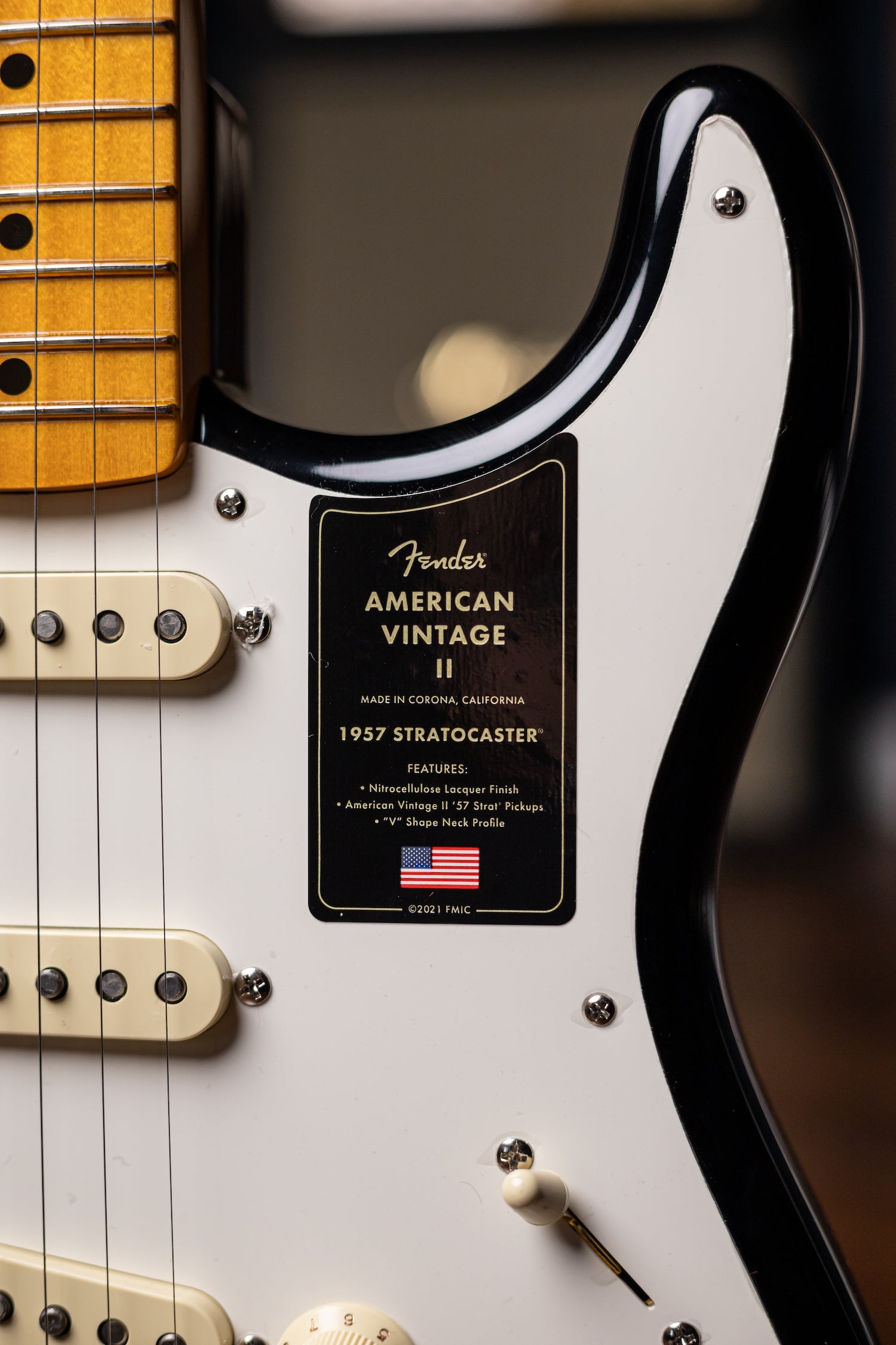 Fender American Vintage II 1957 Stratocaster® Electric Guitar - Black