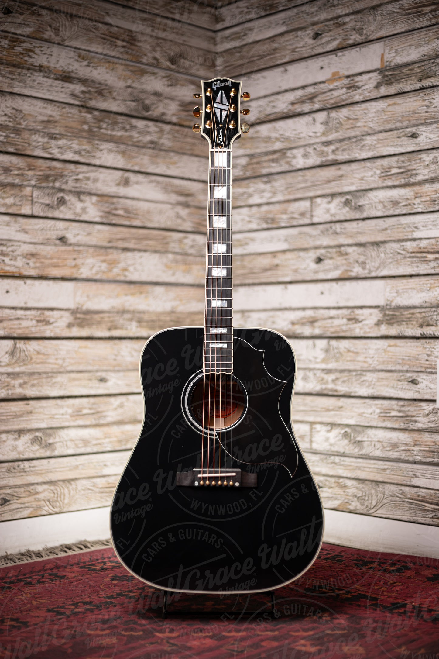 Gibson Acoustic Hummingbird Custom Acoustic-Electric Guitar - Ebony