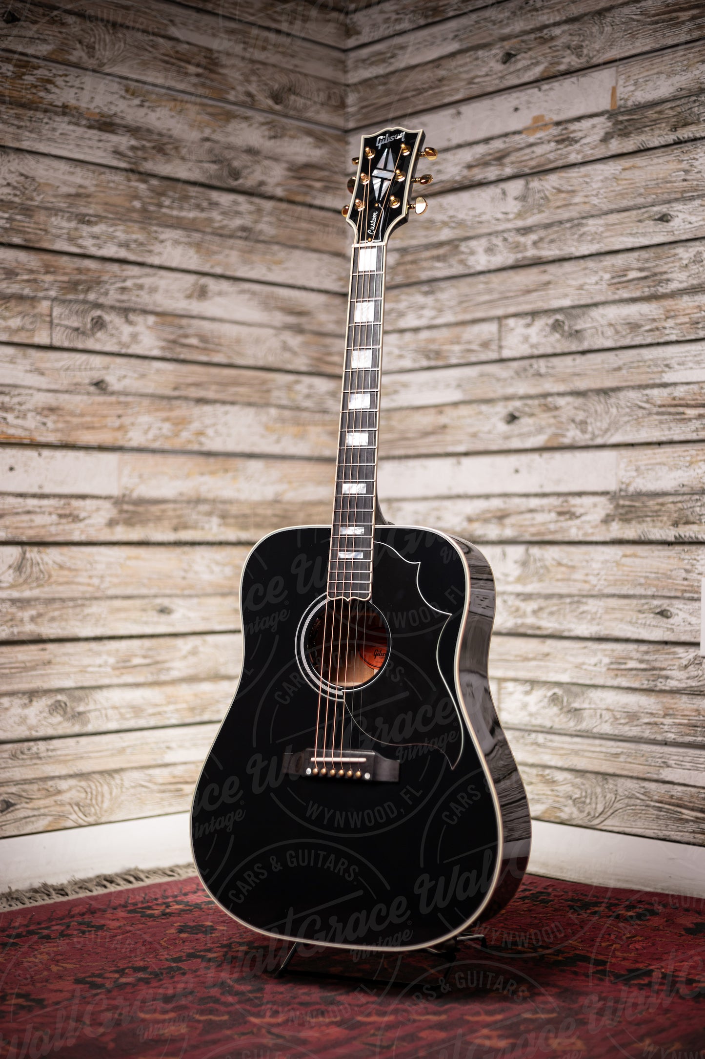 Gibson Acoustic Hummingbird Custom Acoustic-Electric Guitar - Ebony