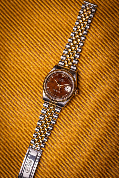 1993 Rolex Datejust "Wood Dial" Ref. 16233 Serial S477101